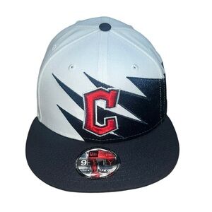 Cleveland Guardians New Era 59FIFTY Jagged Sharktooth Snapback Hat Cap Indians